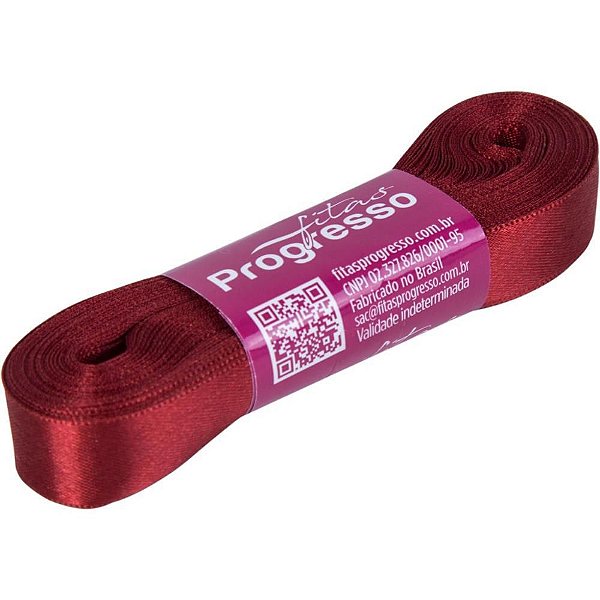 Fita de Cetim 15MM 10M Vinho 389