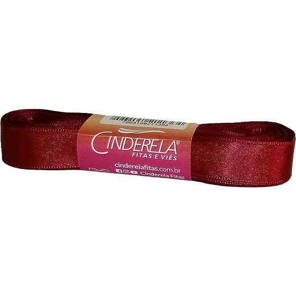 Fita de Cetim 15MM 10M Vinho