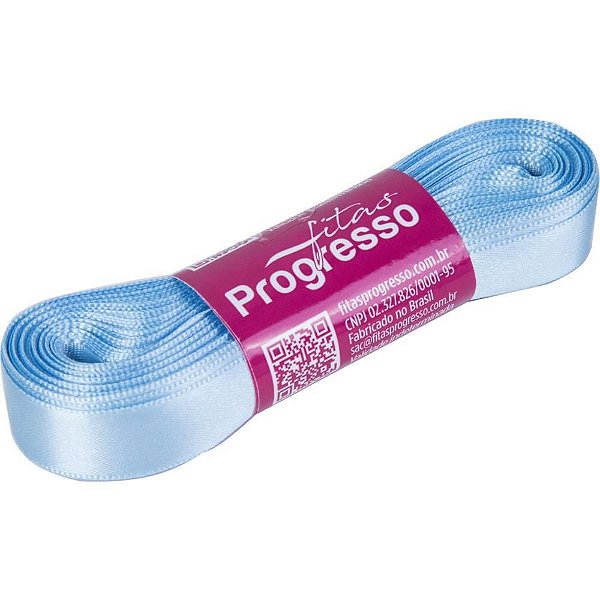 Fita de Cetim 15MM 10M Azul Bebê 212