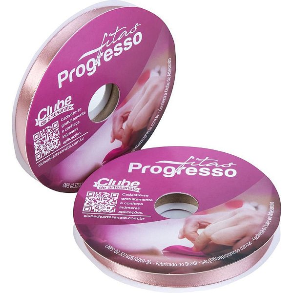 Fita de Cetim 10MM 50M Rosa Velho