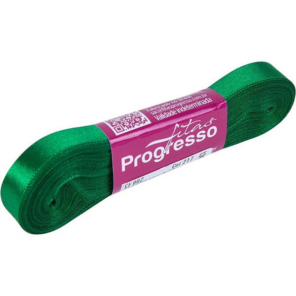 Fita de Cetim 10MM 10M Verde Bandeira 217