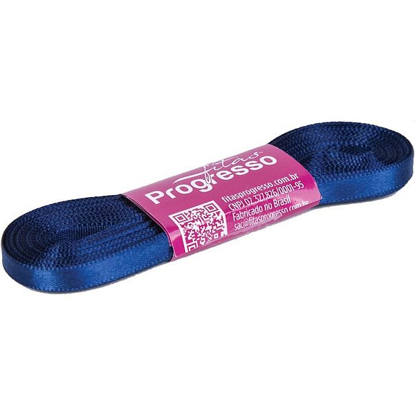 Fita de Cetim 07MM X 10M Azul Marinho COR 215