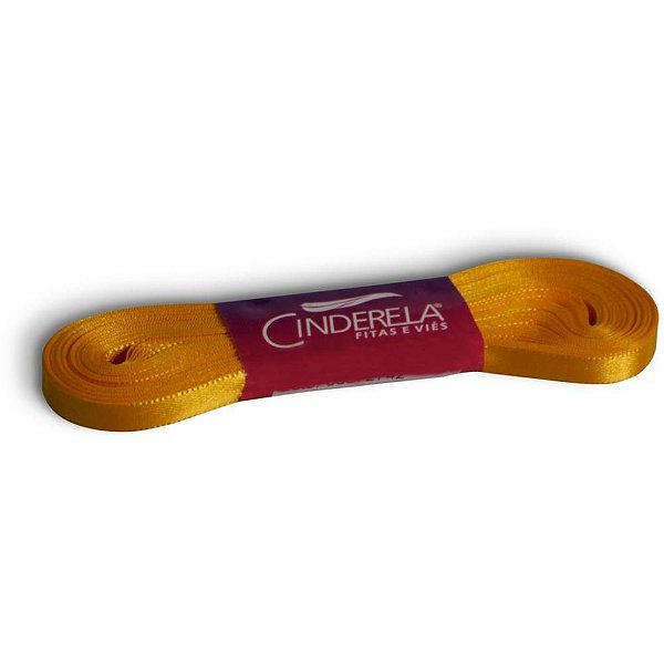 Fita de Cetim 07MM 10M Amarelo Ouro