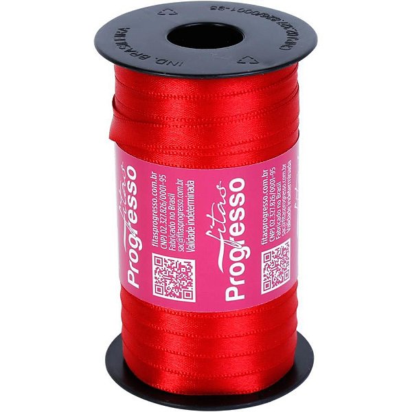 Fita de Cetim 07MM 100M Vermelho 209
