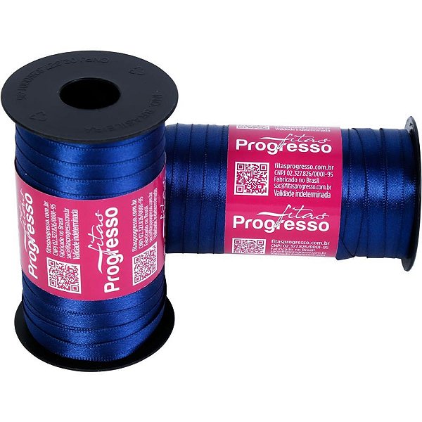 Fita de Cetim 07MM 100M Azul Marinho 215