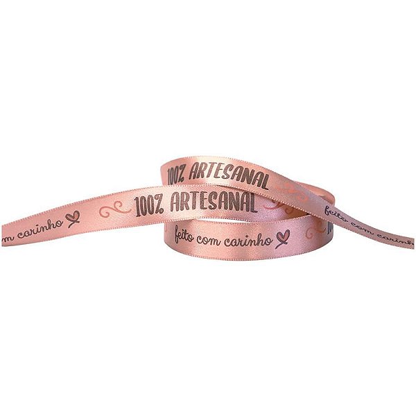 Fita de Cetim Páscoa 15MM 10M Rose