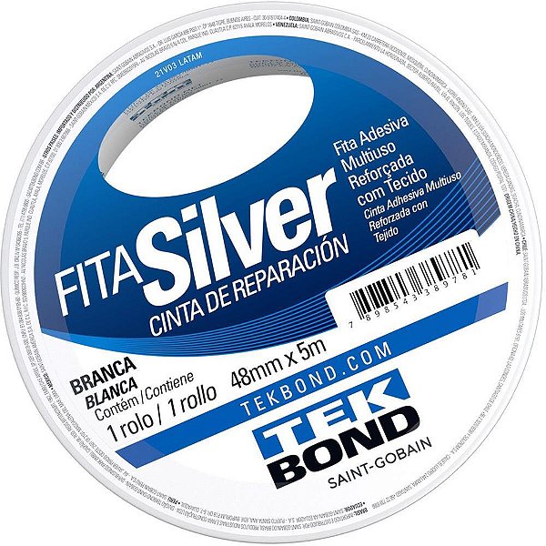 Fita de ALTA Resistência Silver Branca 48MM X 5M