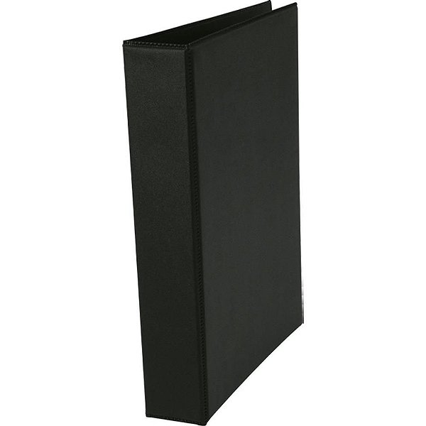 Fichário de PVC Preto sem Revestimento com Lombo de 4CM