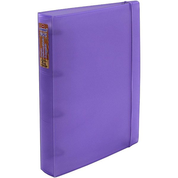 Fichário de PVC Polipropileno com Elástico - COR Lilás