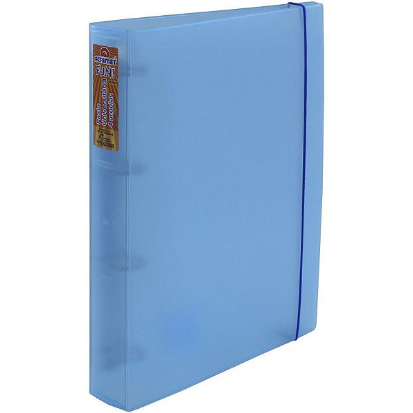 Fichário de PVC Polipropileno Azul Claro