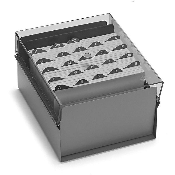 Fichário de Mesa com Base de AÇO 5X8 Fume