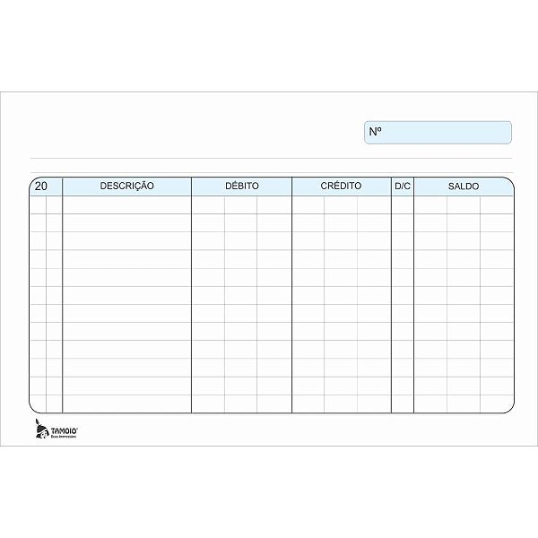 Ficha Conta Corrente 6X9 N4 - Pacote com 100 Unidades