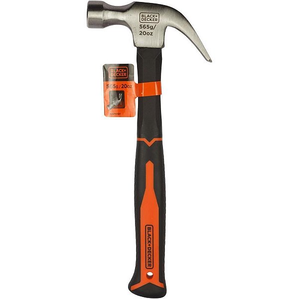 Ferramenta Manual BLACK Decker Martelo UNHA Cabo Fibvidro (4715898223504)