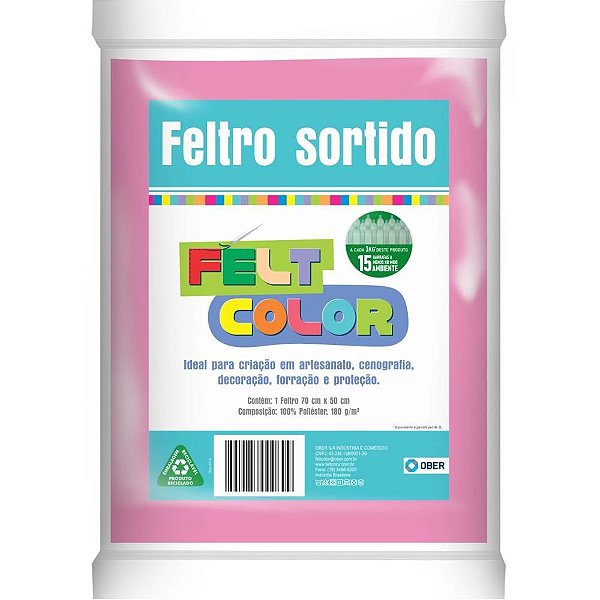 Feltro 70X50CM 180G RS Chiclete