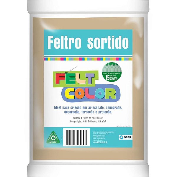 Feltro 70X50CM 180G Pele