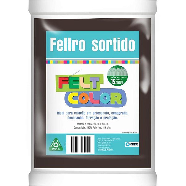 Feltro 70X50CM 180G Marrom