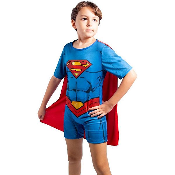 Fantasia Superman P 3 a 5 ANOS
