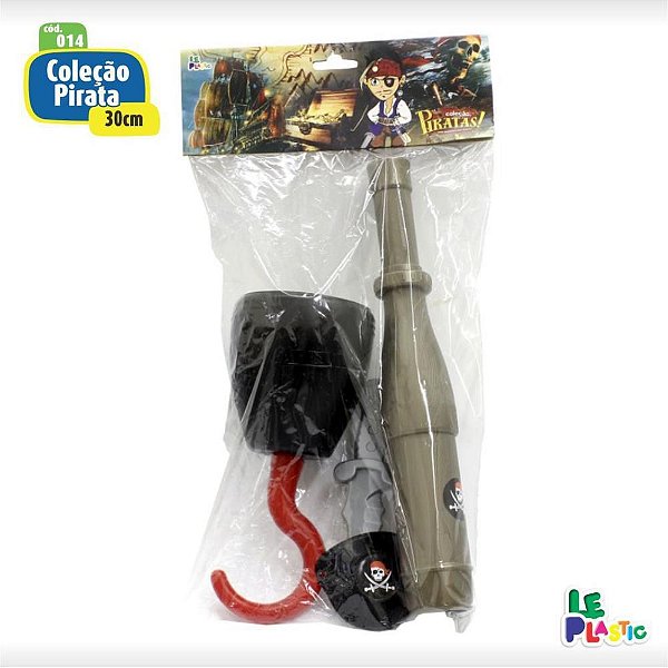Fantasia Acessório KIT Pirata 30CM