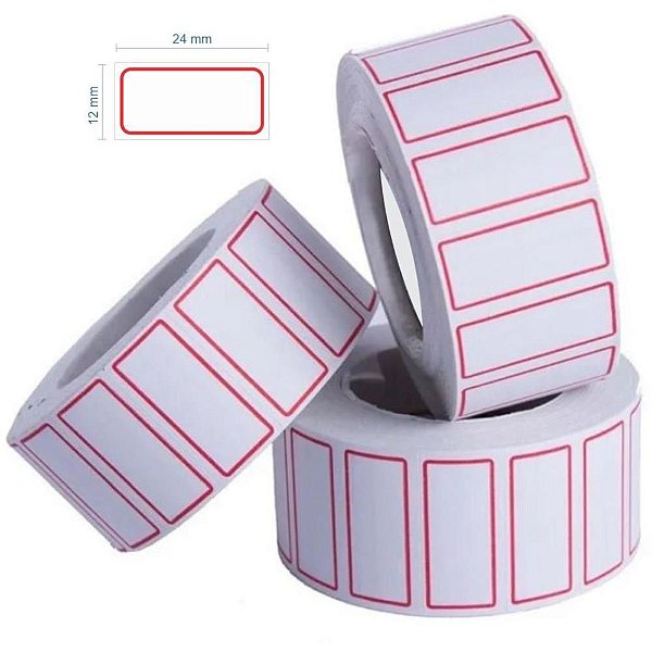 Etiqueta para Preço Pico MX14R 24X12MM – Pacote com 10 (1000 Etiquetas por Pacote)