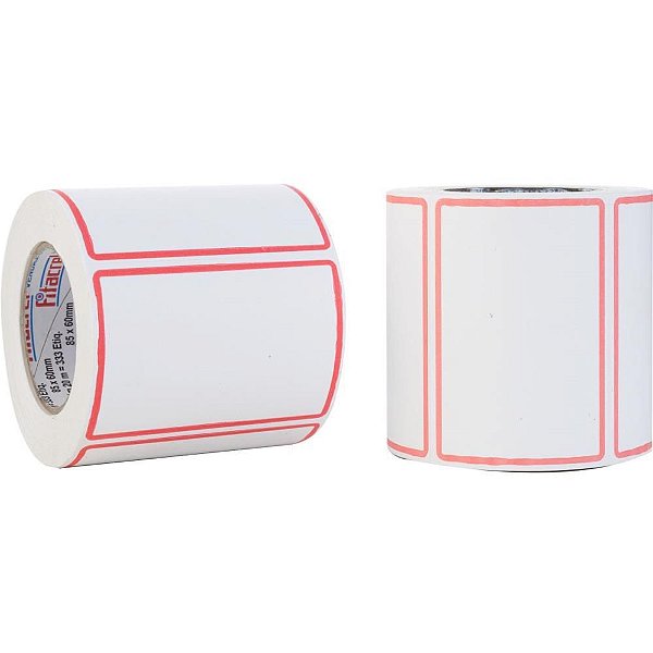 Etiqueta para Preço F-08 85X60MM - Pacote com 333 Etiquetas