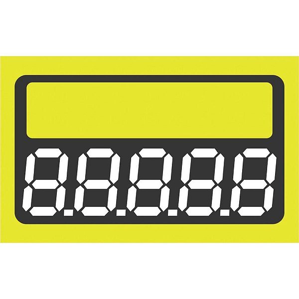 Etiqueta para Marcação de Preço PVC Pequena 40X25MM com 15 Unidades