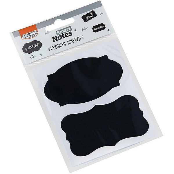 Etiqueta Adesiva SMART Notes Formas Preto 3FLS