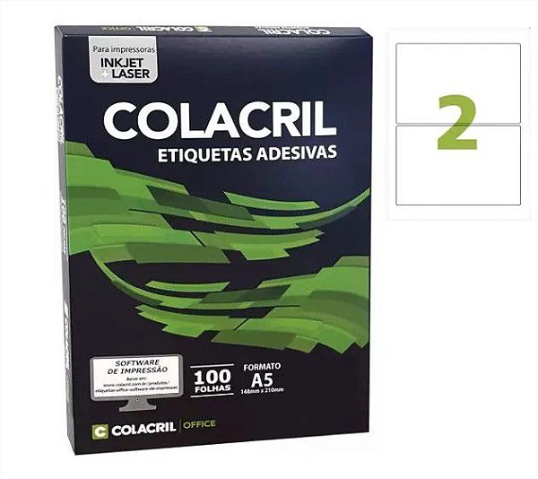 Etiqueta A5 98X138,5MM 100 Folhas PCT com 200