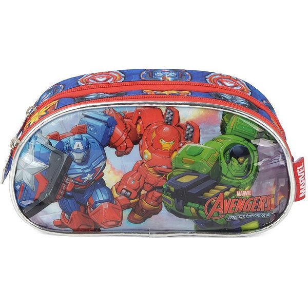 Estojo Tecido THE Avengers GD 2ZÍPERES AZ