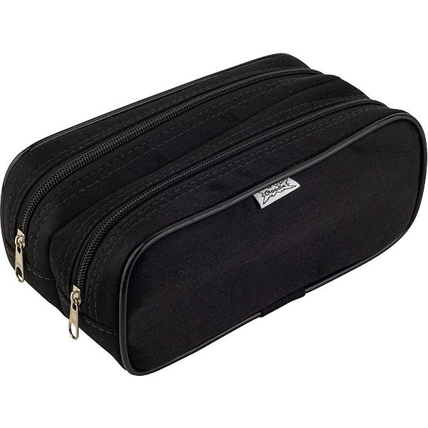 Estojo Tecido Duplex Mega Preto