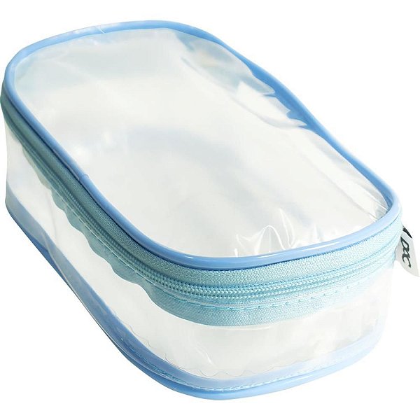 Estojo PVC Vision Cristal Bau Azul