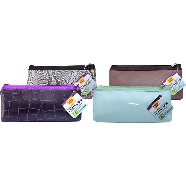 Estojo Lona NESS POP Sortidos - Pacote com 24 Unidades