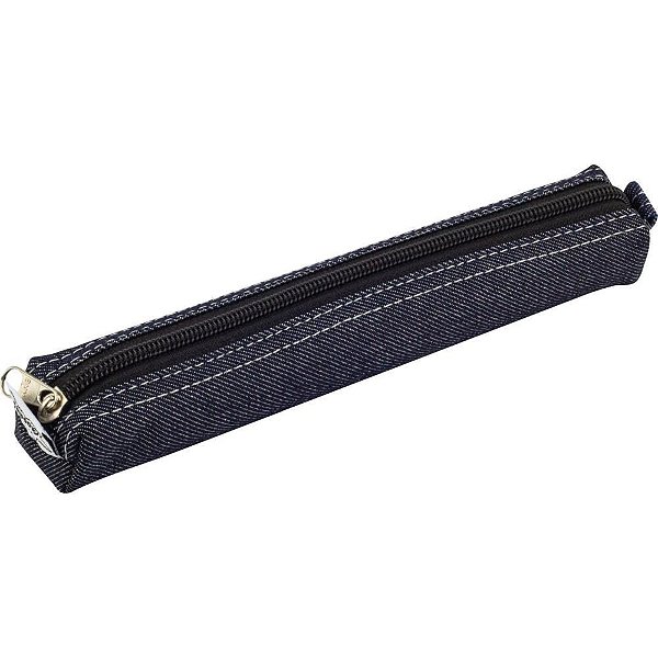 Estojo Jeans POP Tubinho Fino com Zíper 20X3X2CM Pacote com 12