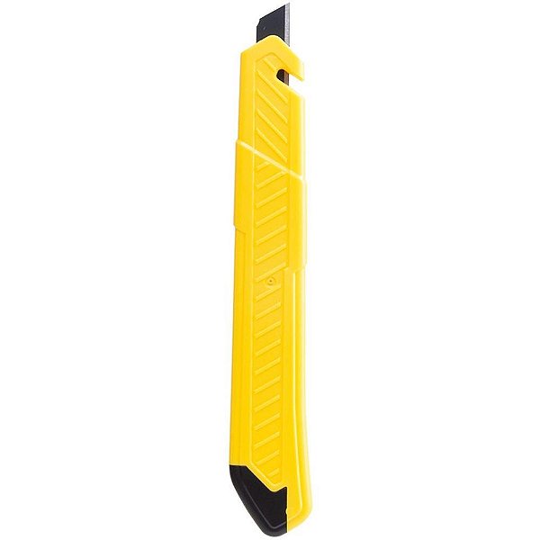 Estilete Estreito MX-E9W 9MM Amarelo com Trava e Quebra Lâmina