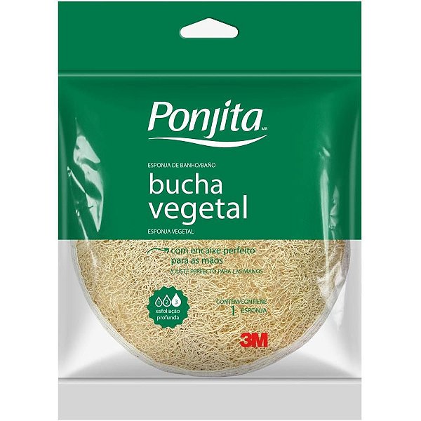 Esponja para Banho Ponjita Vegetal 3M Naturals