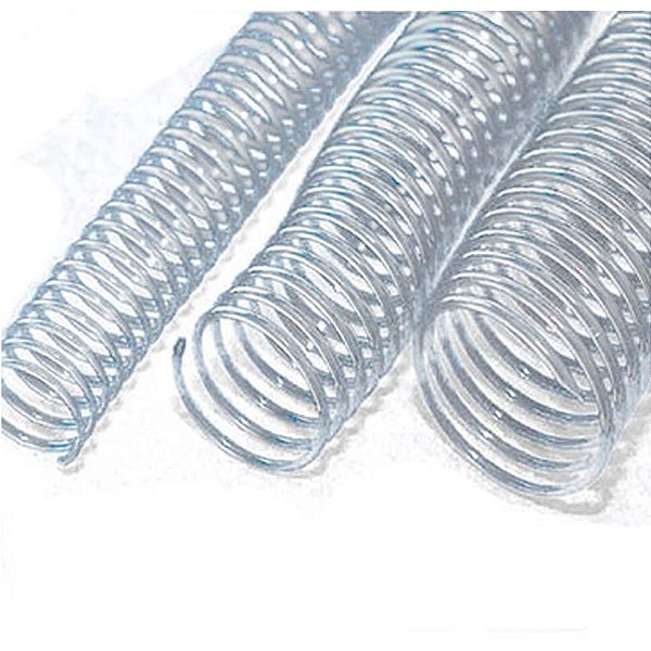 Espiral para Caderno 17MM Transparente com 100 Unidades para 100 Folhas