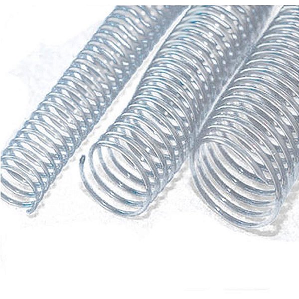 Espiral para Caderno 14MM Transparente com 100 Unidades para 85 Folhas  1