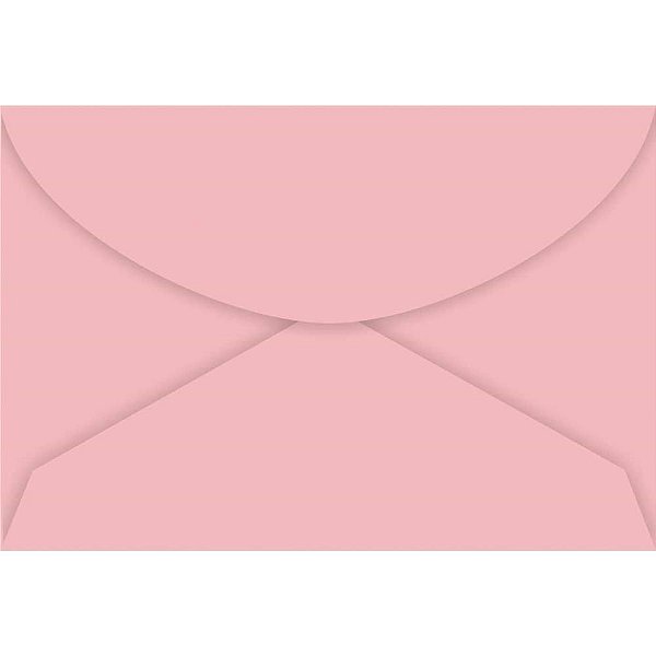 Envelope Visita Colorido Rosa Claro Color PLUS 80G Caixa com 100