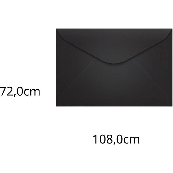 Envelope Visita Colorido 72X108 Preto LOS Angeles 80G PCT com 100