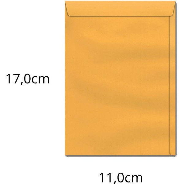 Envelope Saco Ouro 110X170 80G - Caixa com 250