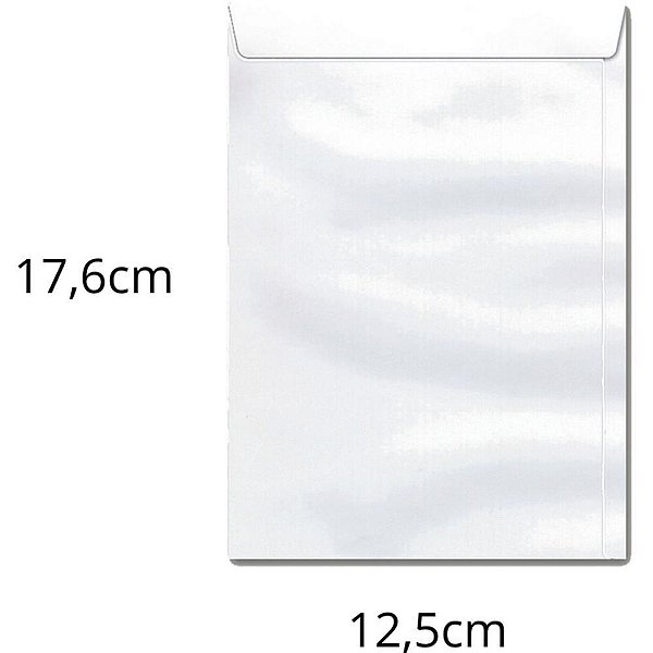 Envelope Saco Branco 125X176 90G OF 18 - Caixa com 250