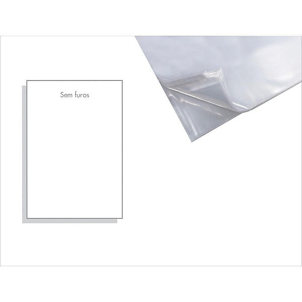 Envelope Plástico sem Furo A4 Médio 0,12 230X310MM PCT com 100