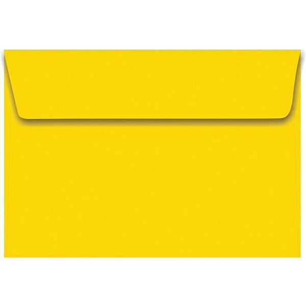 Envelope Convite Colorido 162X229MM Amarelo CPLUS 80G - Caixa com 100 Unidades