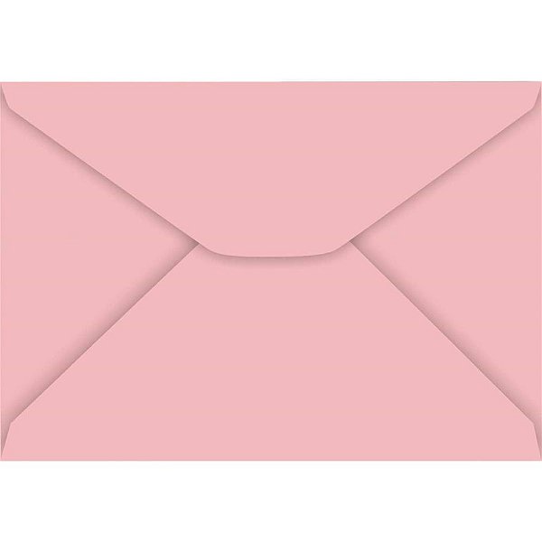 Envelope Carta Colorido 114X162MM Rosa Claro 85G - Caixa com 100