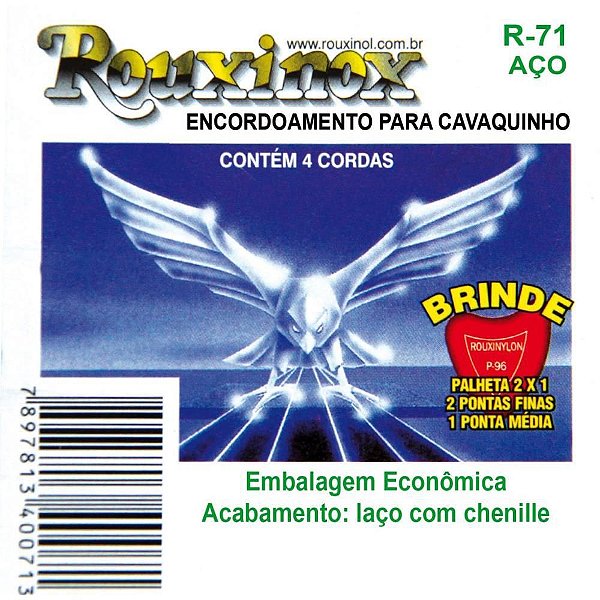 Encordoamento para Cavaquinho AÇO INOX Chenille