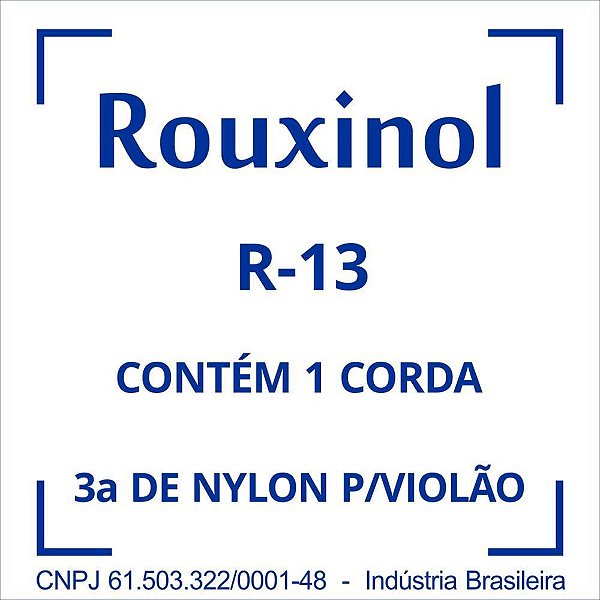 Encordoamento NYLON Cristal 3SOL (R58) com BOL PCT com 12