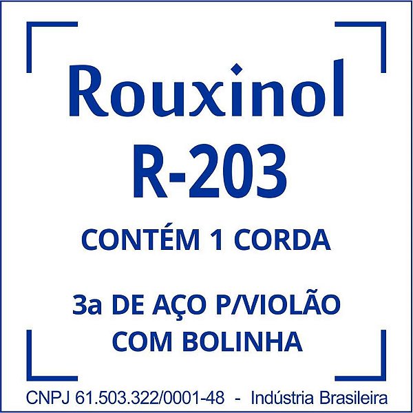 Encordoamento AÇO Encapsulado 3SOL (R20) com Bolinha - Pacote com 12