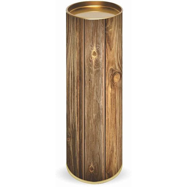 Embalagem para Presente Tubo Lata 34,2X9CM Cedro CX com 12