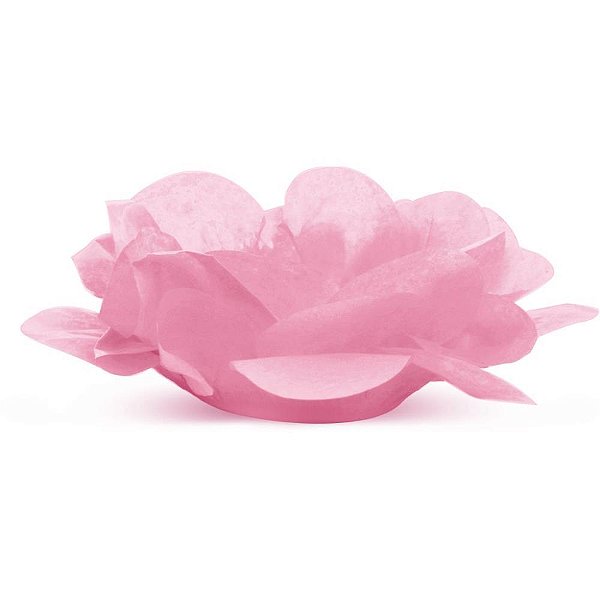 Embalagem para Doces Forminha Roses Rosa Clara - Caixa com 40 Unidades