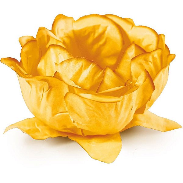 Embalagem para Doces Forminha Flora Amarelo Girassol - Caixa com 30