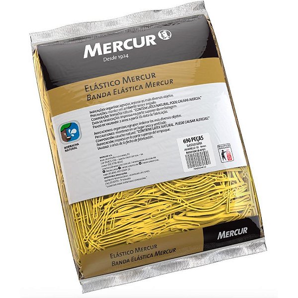 Elástico Amarelo N18 Super - Pacote com 1KG (690 Unidades)